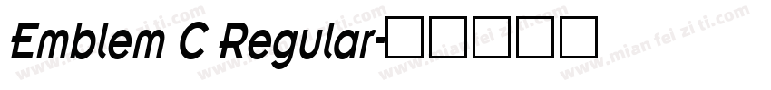 Emblem C Regular字体转换